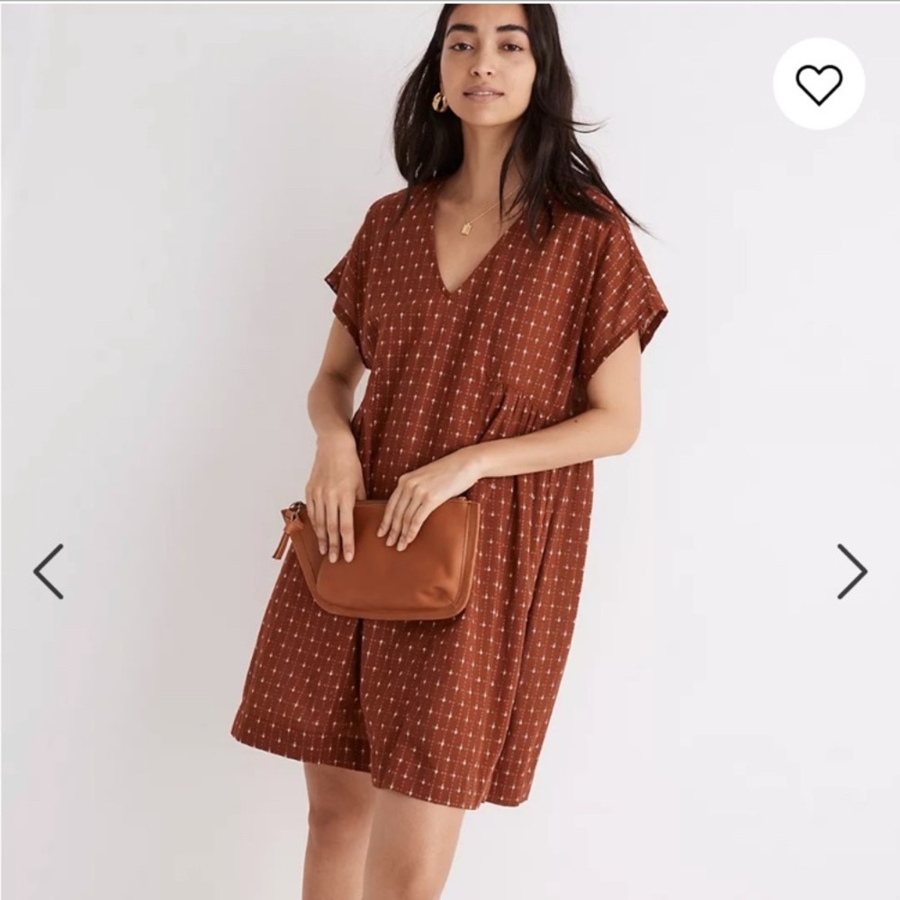 Madewell Jacquard Dolman-Sleeve Mini Dress XL EUC